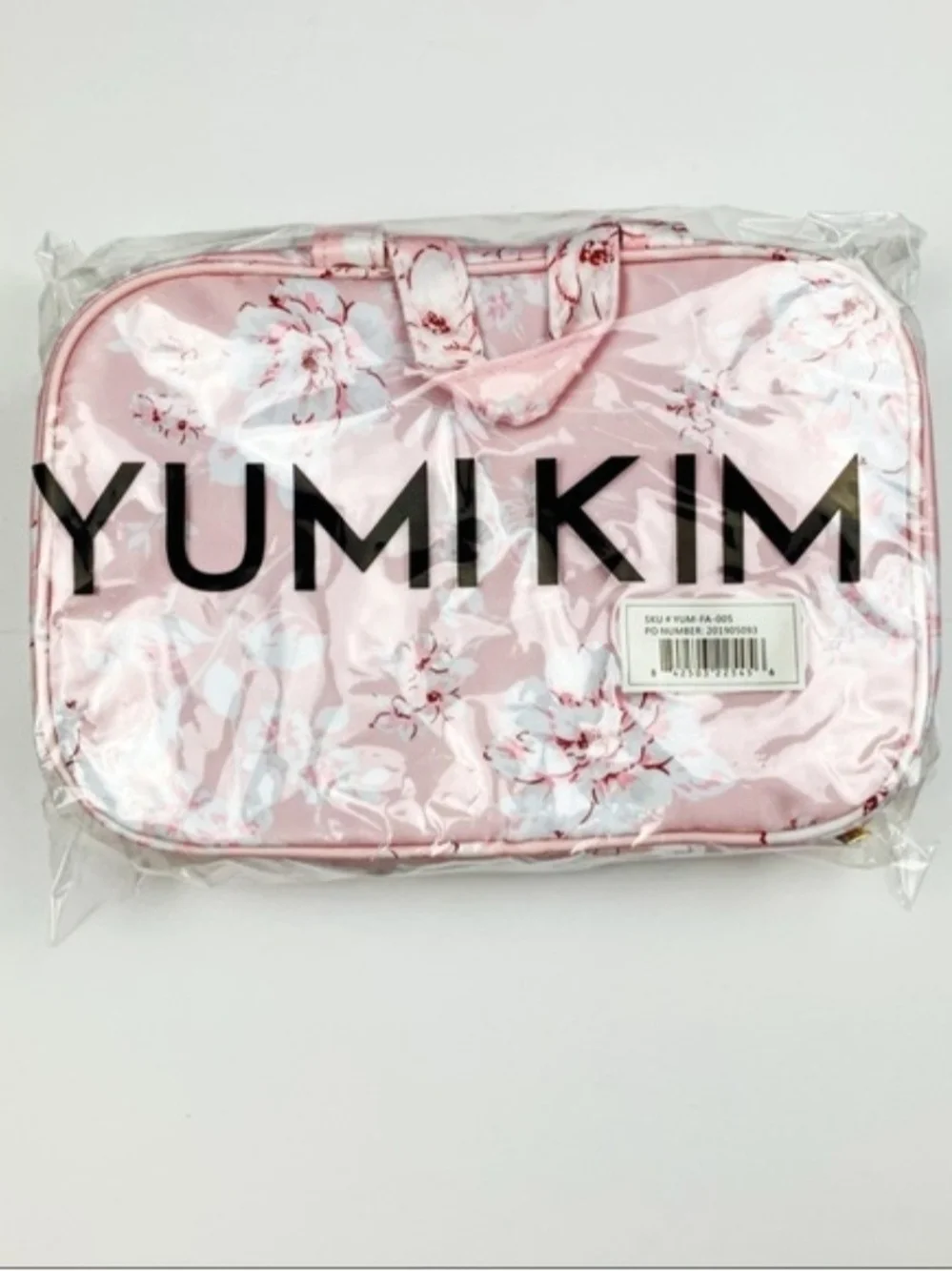 Yumi Kim Hanging Train Case Wanderlust Makeup Travel Pink Floral - Brand New - Picture 1 of 4